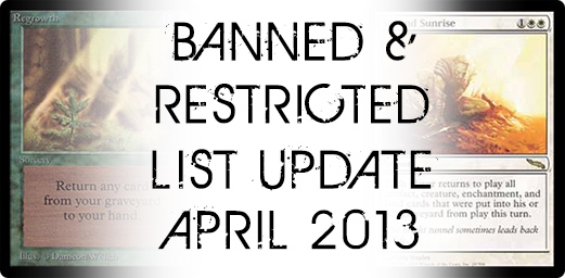 Banned Restricted Update April 2013